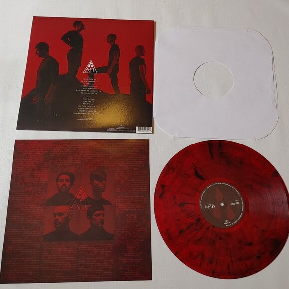 AFI Blood Album Vinyl Color Transparent Red Swirl - Picture 5 of 5